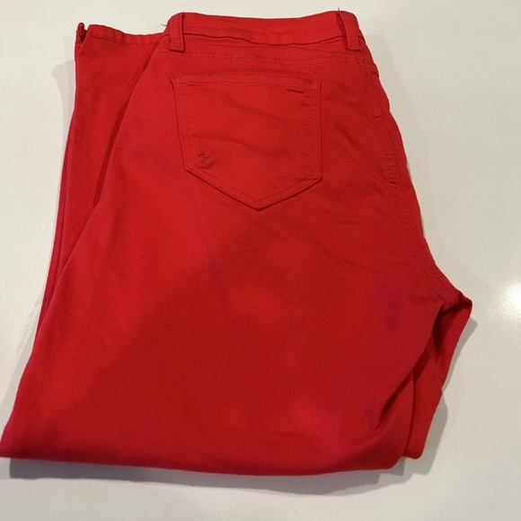Kut From The Kloth Crop Skinny Red Pants Size 10 - Picture 2 of 6